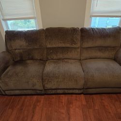 3 Seat Sofa with 2 Power Recliners!