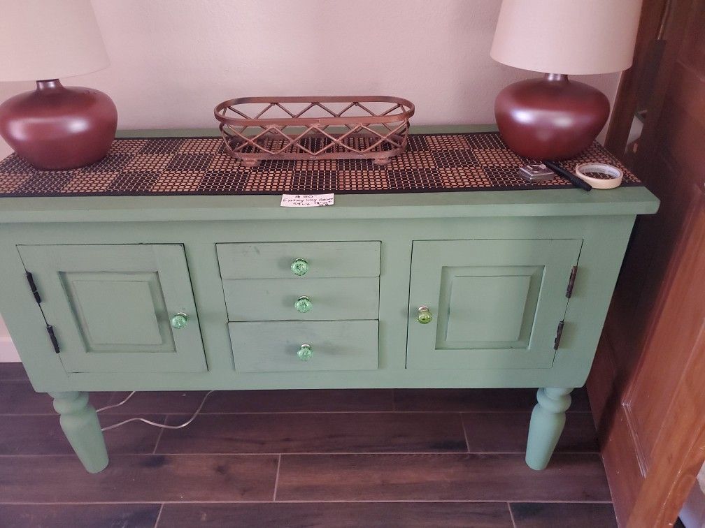 Entryway Or Hall Cabinet Painted Wood