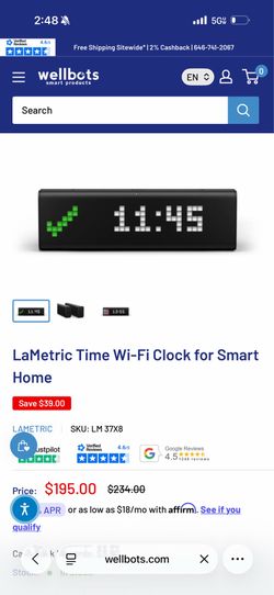 LaMetric Time WiFi for Smart Home