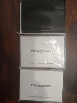 BEAUTIFUL REAL LEATHER WALLET CARDHOLDER BLOOMINGDALES BRAND CHEAP