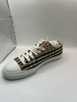 🔥 Burberry Low Top Sneakers – Nova Check Designer Shoes 🔥