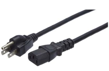 Basics Computer Monitor TV Replacement Power Cord - 3-Feet, Black