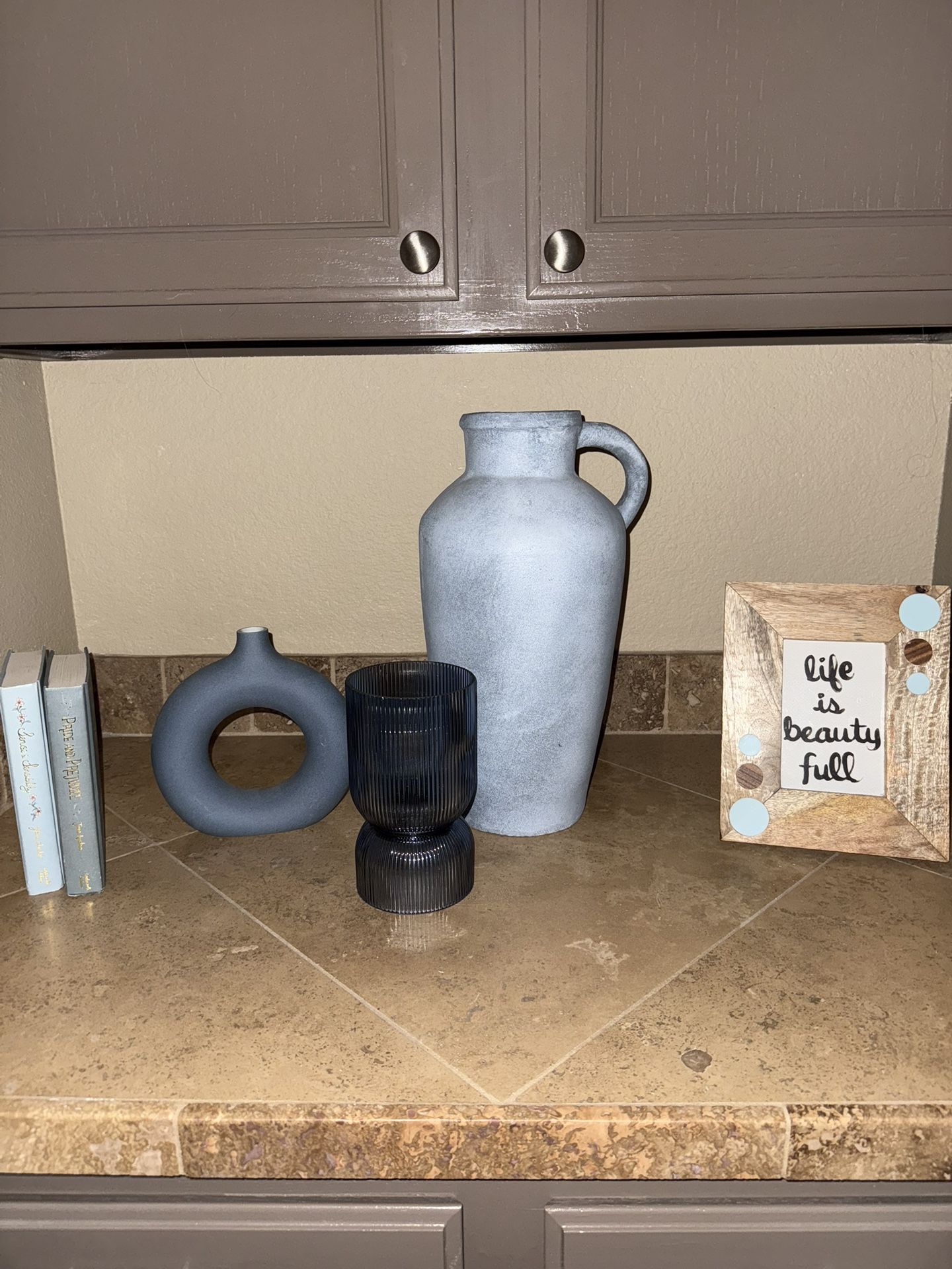Set Of 6 Blue Decor