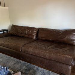 Restoration Hardware leather couch