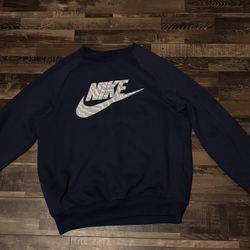 Nike Crewneck Blue Sweatshirt Mens Large 