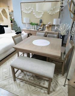 Casual Transitional 6 pc Counter Height Dining Table Set!!!  available in 4 Colors!!