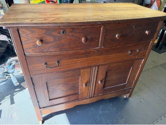 American Golden Oak sideboard / buffet -dovetail joints