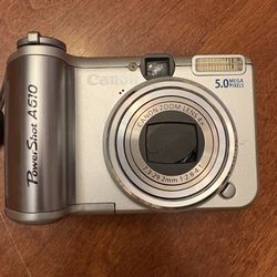 Canon PowerShot a610 digital camera
