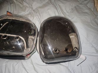 Clear Bubble Pet Backpack Carriers (Cats, Birds, Small Pets) - 1 New, 1 Used