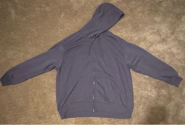blue Zip-Up Hoodie Sweatshirt