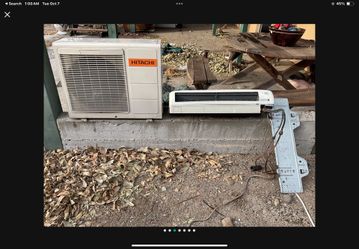 HITACHI 9000 BTU MINI SPLIT SYSTEM WORKS GREAT EASY TO INSTALL RETAILS FOR ($1600)
