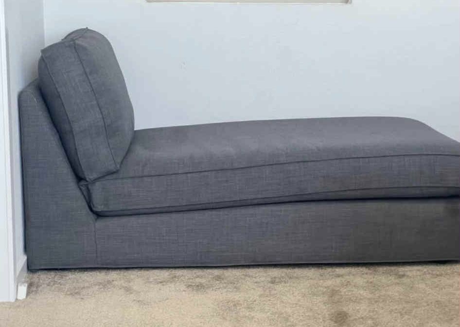 Grey Ikea Chase Lounger - Accent Chair