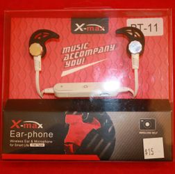 Bluetooth wireless headset ,earphones, earbuds,headphones hear music and answer calls use with any phone or Bluetooth device