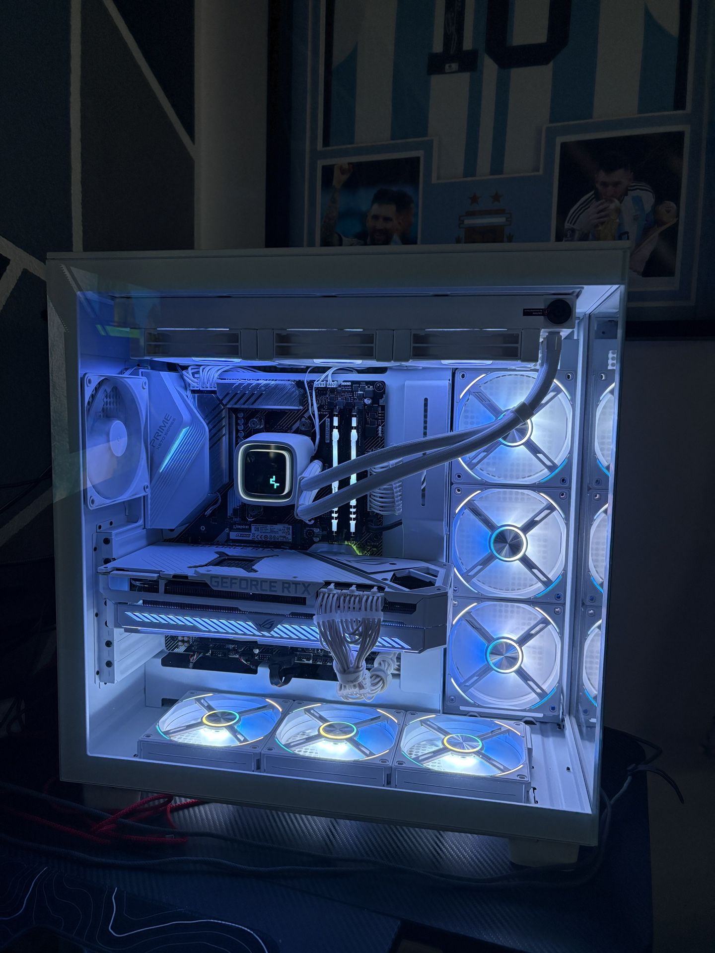 Crazy Custom Gaming PC ( Ryzen 9-5950X / RTX 3090 White / 32 GB Ram / 1TB NVMe )