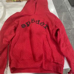 Red vvs spyder hoodie size small