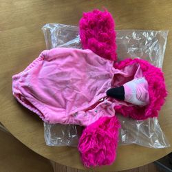 Pottery Barns Kids Flamingo Costume 0-6 Months