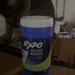 Expo whiteboard, cleaning wipes