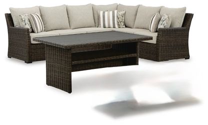Patio furniture set wicker