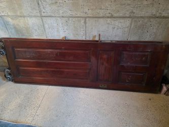 Antique 1890s Chicago Solid Wood Pocket Doors w/ Original Hardware
