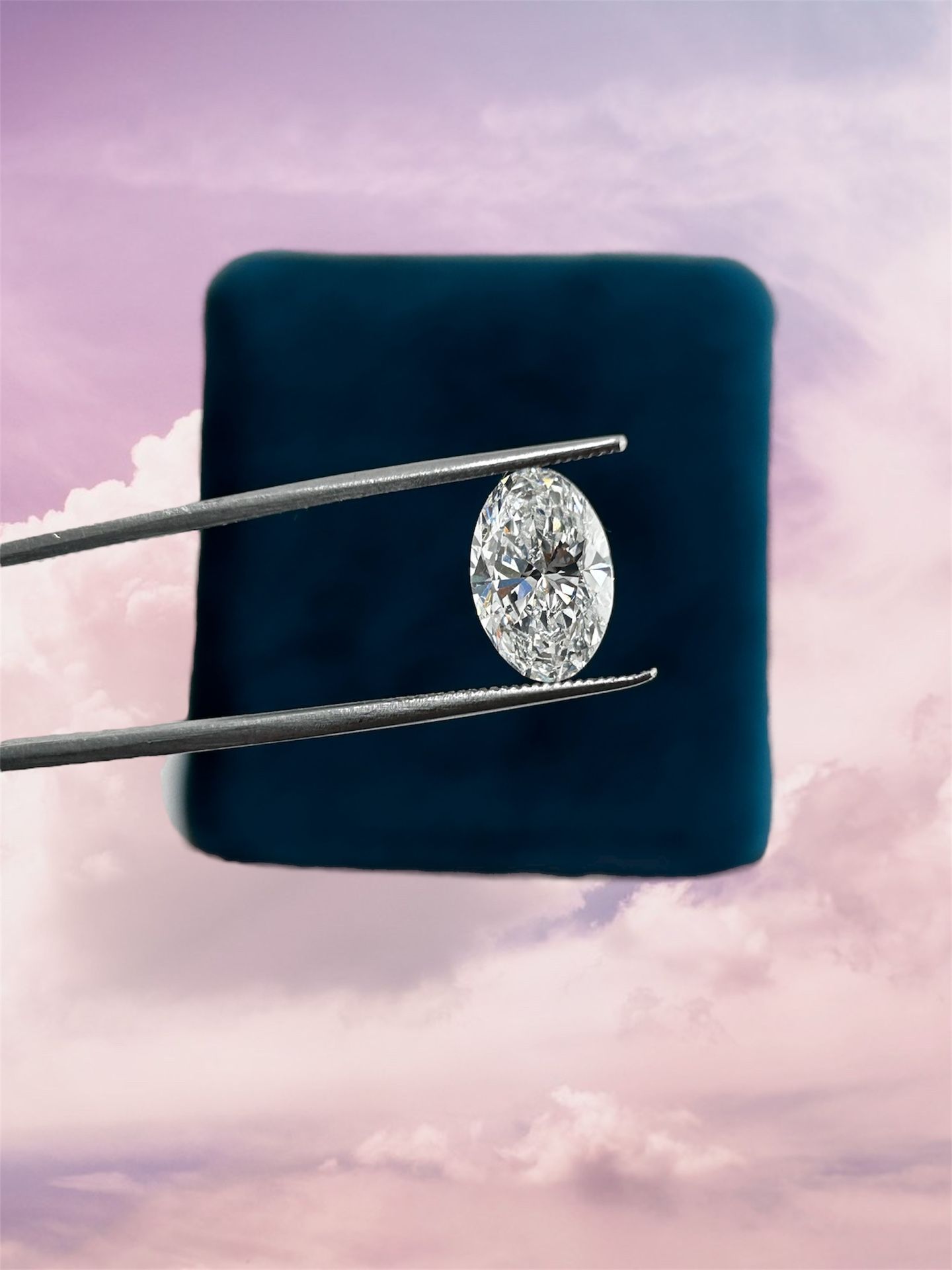 3.03 Ct Lab Grown Oval Shape Certified Diamond