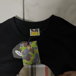 bape t shirt burbbery 