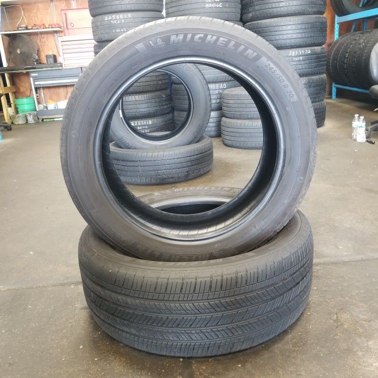 🔥 (2) 245 50 20 Michelin Primacy LTX All Season Tires