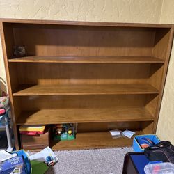 Free Book Shelve And Cabinet With Countertop 