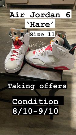 Air Jordan 6 Hare Size 11