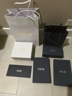 Dior empty 6 smalls boxes and 2 bags
