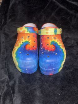 Platform Tie Dye Crocs