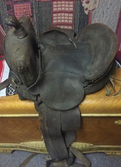 Old worn saddle