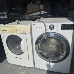 Stackable electric  washer and dryer