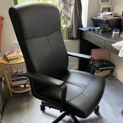 Sleek Black Office Desk Chair