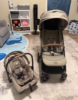 Joie Mint Latch Travel System Car Seat + Stroller