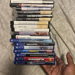 PS2, PS3, PS4 Video Games