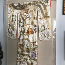 Late 19th/Early 20th Century Silk Wedding Kimono