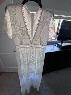 White lace dress
