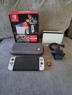 (Read Description) Nintendo Switch OLED bundle (Like New) + Mario Odyssey & 256GB Nintendo SD Card