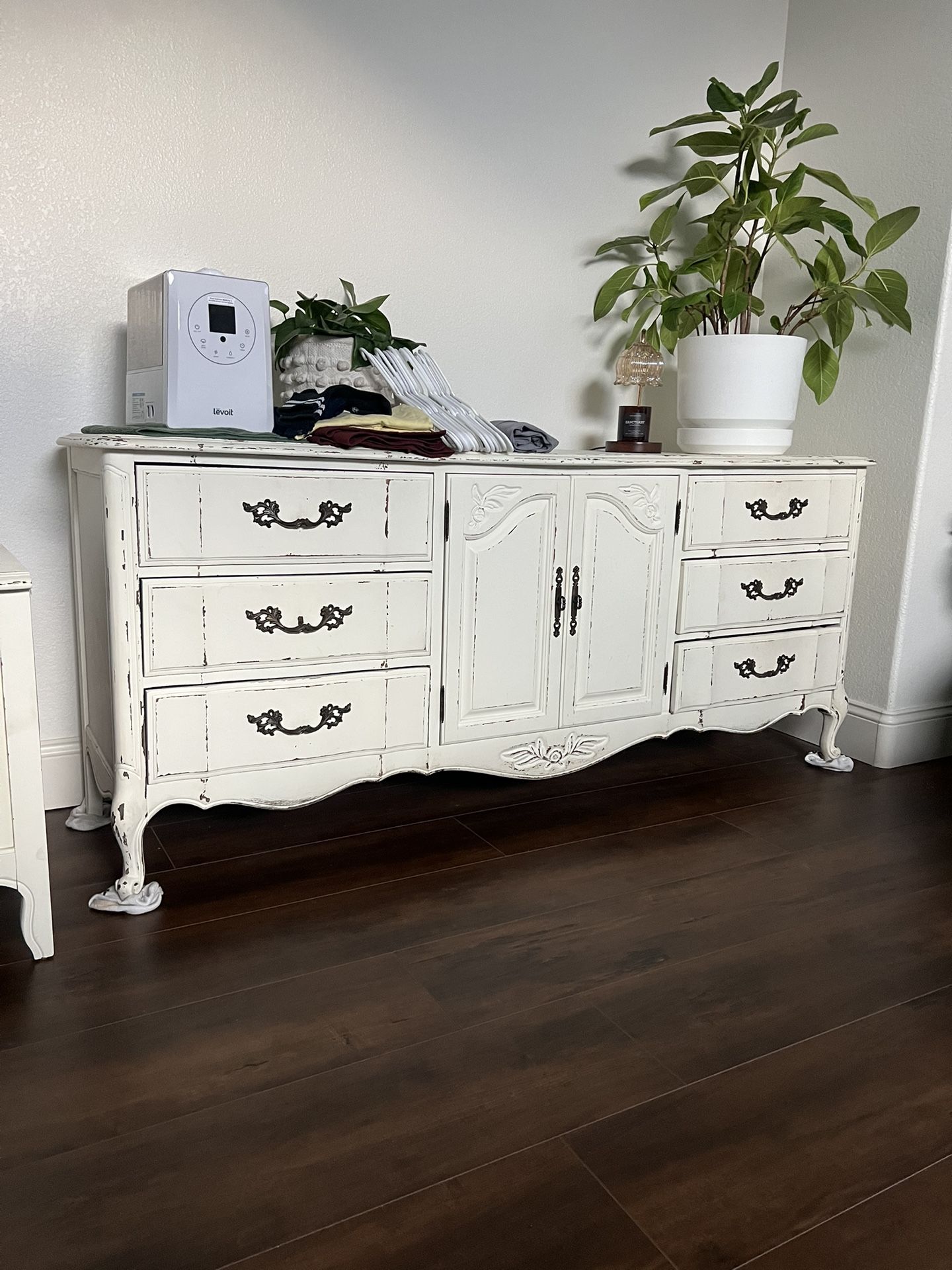 Large Vintage Refurbished Dresser