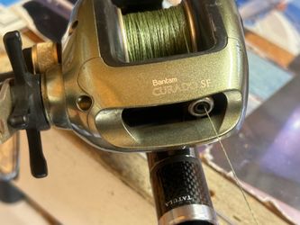 Shimano Curado SF reel on Daiwa Tatula rod.