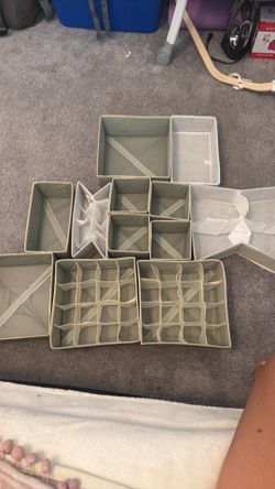 Fabric Organizational storage containers