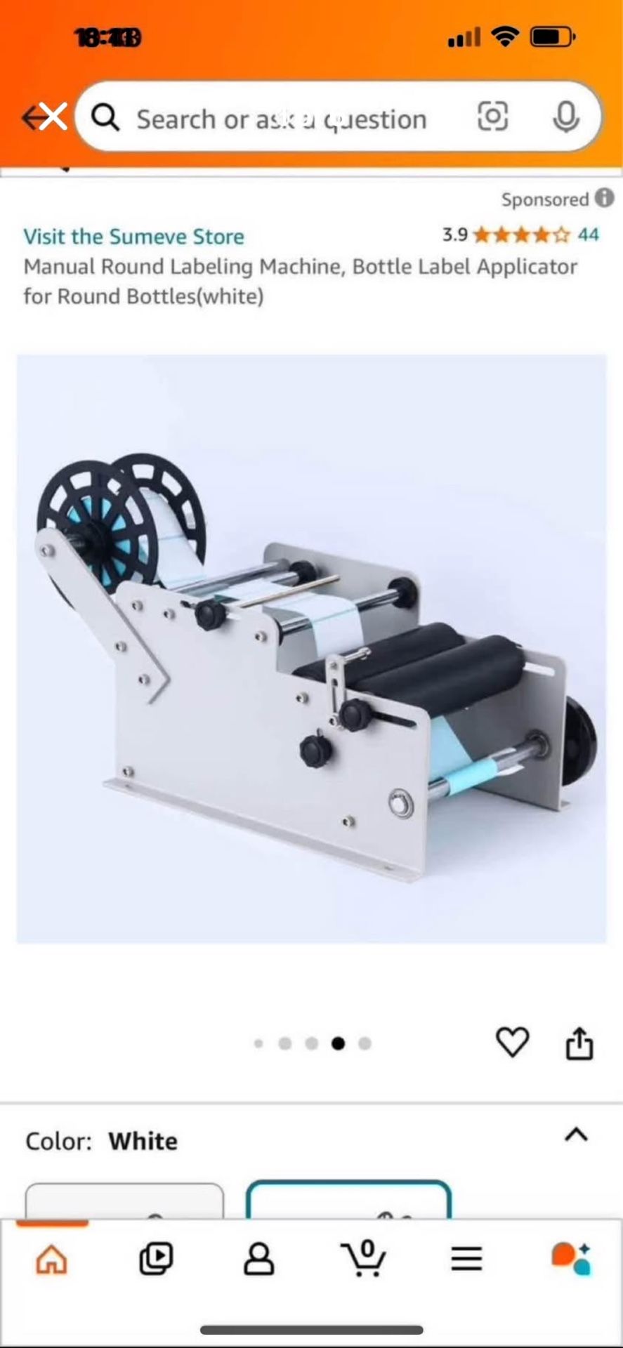 (NEW IN THE BOX) Manual Round Labeling Machine, Bottle Label Applicator for Round Bottles.