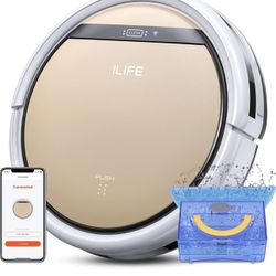 ILIFE V5s Plus Robot Vacuum and Mop Combo with Wi-Fi/App/Alexa, Automatic Self-Charging Robotic Vacuum Cleaner, Slim and Quiet, Cleans Hard Floors Car