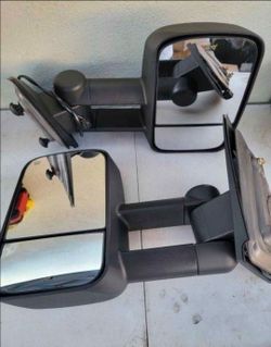 14-18 Chevrolet Silverado Gmc Sierra Towing Mirrors Espejos Retrovisores Chevy
