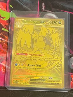 Pokémon dragonite ascended heroes gold card mega rare