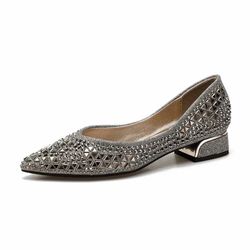 Brand New Women’s Rhinestone Low Heels Shoes