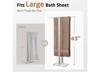 New stainless steel towel holder rack