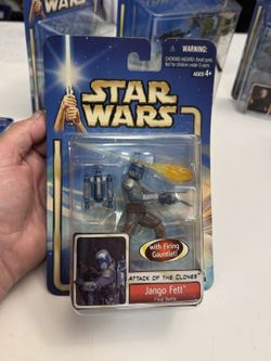 Star Wars Attack of the Clones Jango Fett Final Battle #31 2002 Hasbro MOC