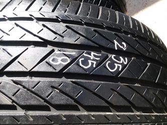 235 45 18 three very good car tires $25each