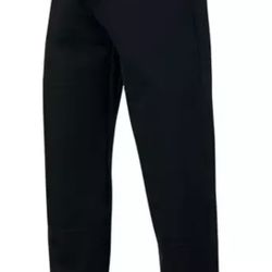 Nike Vapor Select Baseball Pants Full Length Solid Black BQ6440-010 Boys Sm